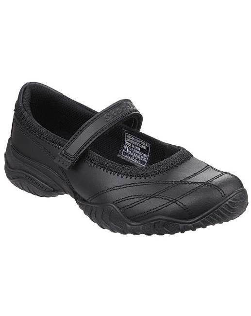skechers girls black shoes
